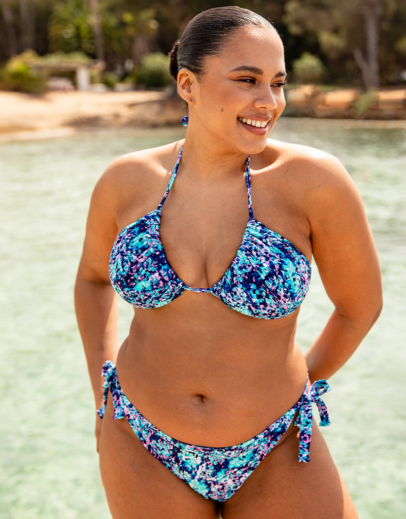 Curvy Kate Mykonos String Multiway Bikini Top Blue Print Curvy Kate Mykonos String Multiway Bikini Top Blue Print
