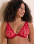Curvy Kate Pucker Up Deep Plunge Bra Lipstick Red
