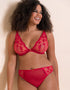 Curvy Kate Pucker Up Deep Plunge Bra Lipstick Red
