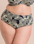 Curvy Kate Ripple Reef High Waist Bikini Brief Black Print