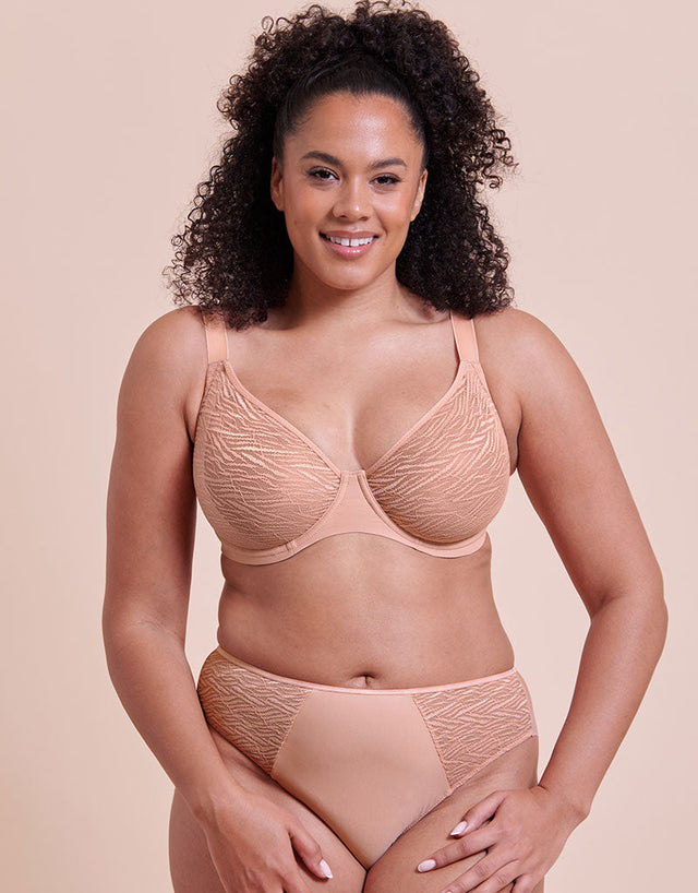 Curvy Kate Smoothie Lace Brazilian Brief Latte