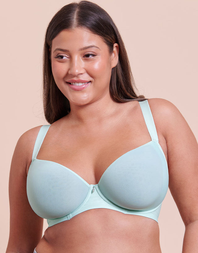 Curvy Kate Smoothie Spacer Moulded T-Shirt Plunge Bra Pale Mint