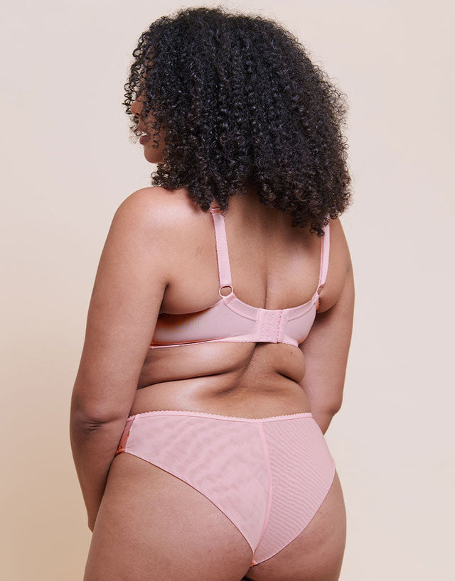 Curvy Kate Spellbound Brazilian Brief Blush Floral Print