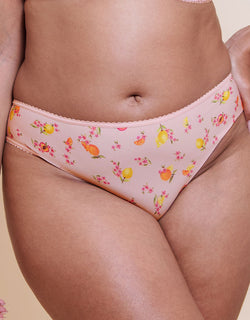 Curvy Kate Spellbound Brazilian Brief Blush Floral Print