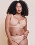 Curvy Kate Spellbound Printed Balcony Bra Cream Polka Dot Print