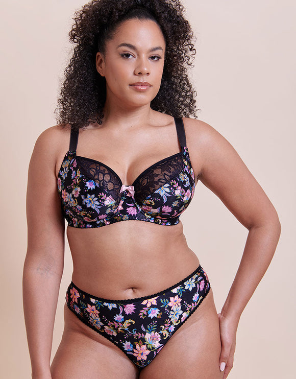 Curvy Kate Spellbound Balcony Bra Folk Floral Print – Curvy Kate US