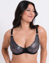 Curvy Kate Stand Out Scooped Plunge Bra Black Sparkle