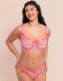 Curvy Kate Strawberry Crush Balcony Bra Pink Multi