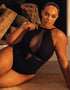 Scantilly Swerve Non Wired Bodysuit Black