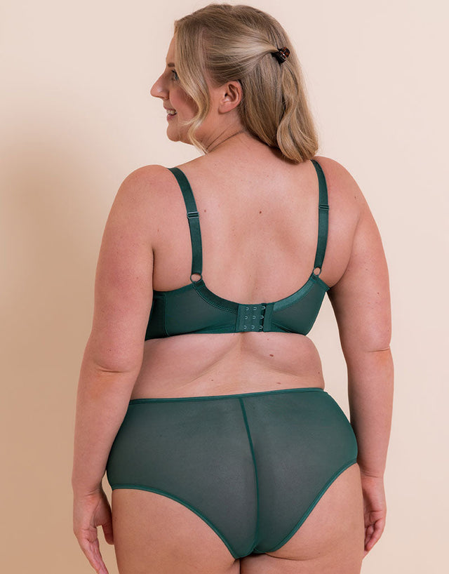 Curvy Kate Victory Side Support Balcony Bra Forest Green