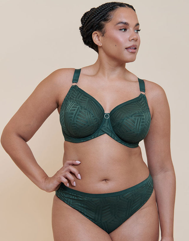 Curvy Kate WonderFull Vibe Full Cup Side Support Bra Emerald