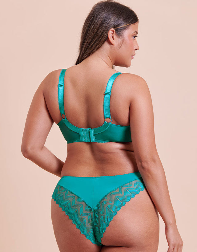 Curvy Kate Wild One Balcony Bra Teal Blue