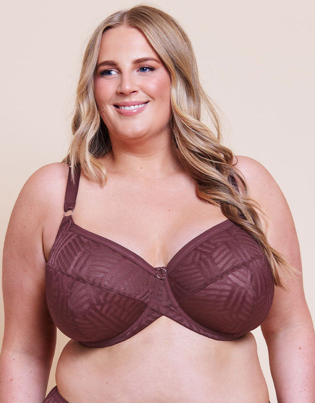 Curvy Kate WonderFull Vibe Full Cup Side Support Bra Auburn