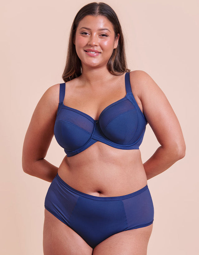 Curvy Kate WonderFully Full Cup Side Support Bra Dark Blue