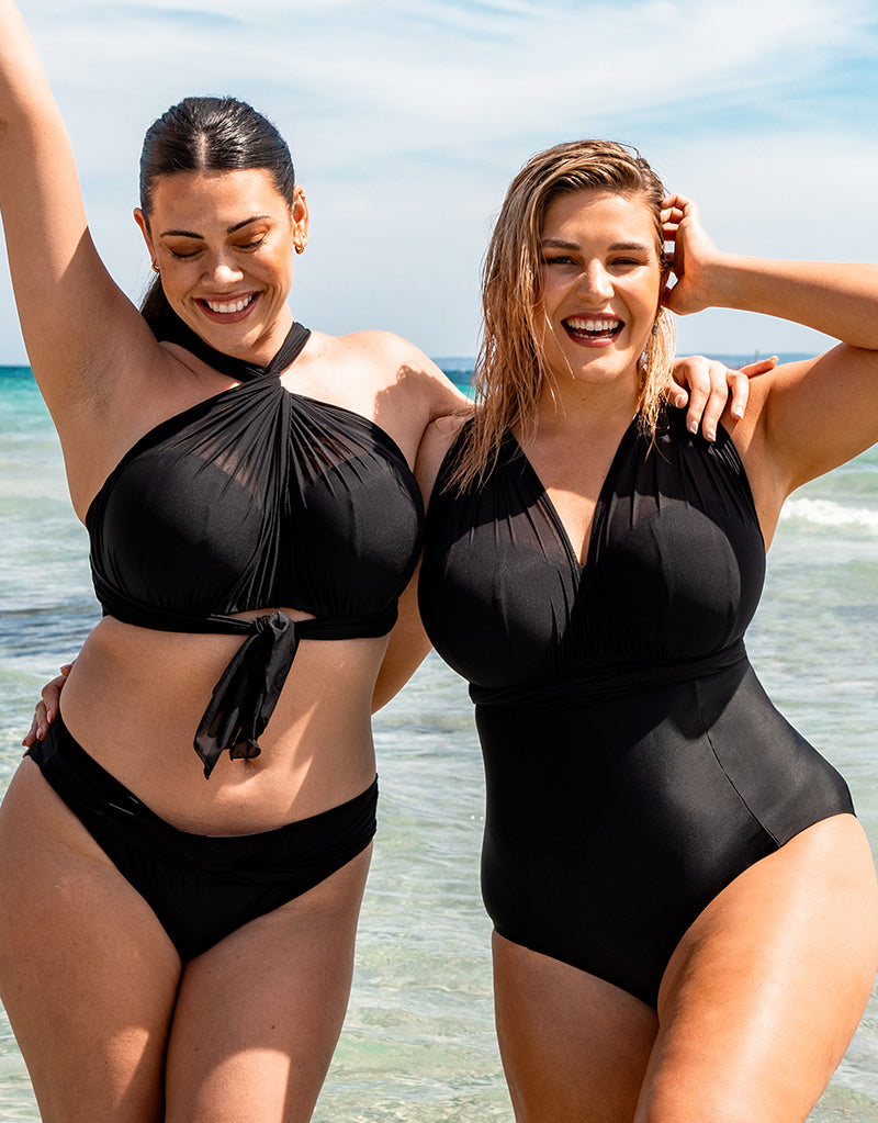 Padded bandeau bikini top - Black - Ladies