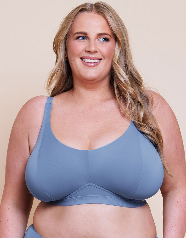 Curvy Kate Zen Non-Wired Bralette Blue