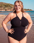 Curvy Kate Zip Tide Non-Wired Multiway Swimsuit Black