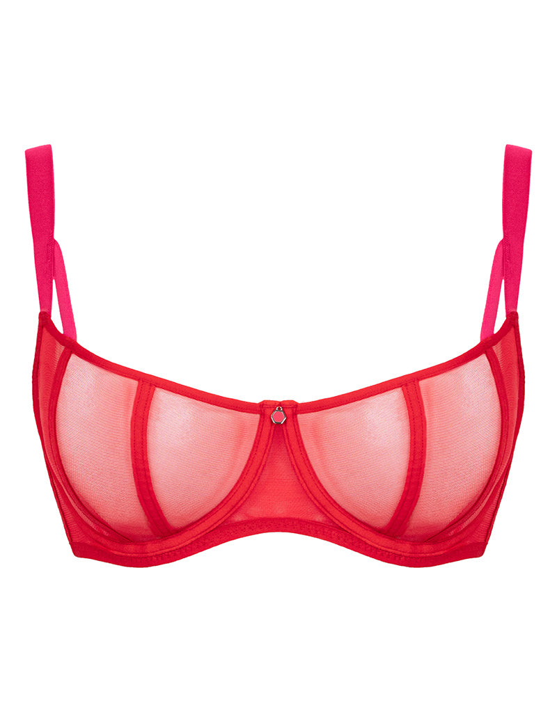 Scantilly Authority Balcony Bra Lava Red – Curvy Kate US