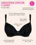 Curvy Kate Smoothie Spacer Moulded T-Shirt Plunge Bra Black