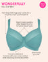 Curvy Kate WonderFully Full Cup Side Support Bra Mineral Blue