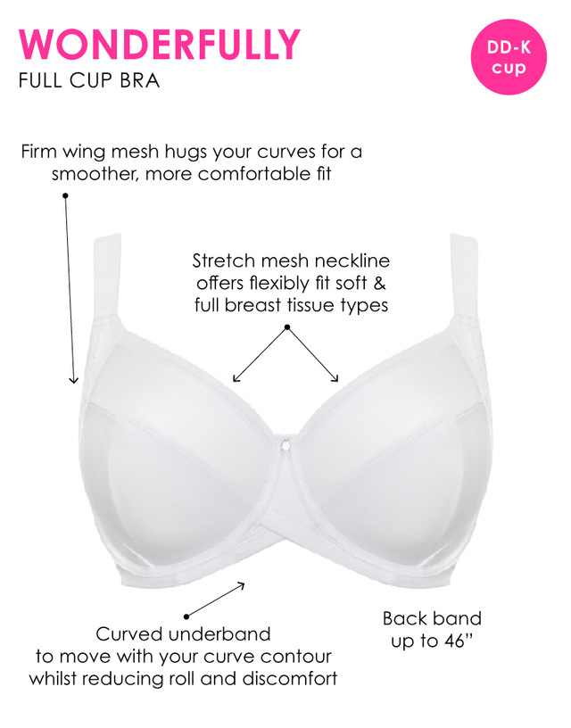 Curvy Kate WonderFully Full Cup Side Support Bra White