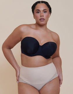 Magic Tummy Shaper Lace Control Brief Latte Beige