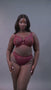Get a 360 look at our Scantilly Laced Up plunge bra in Merlot Red