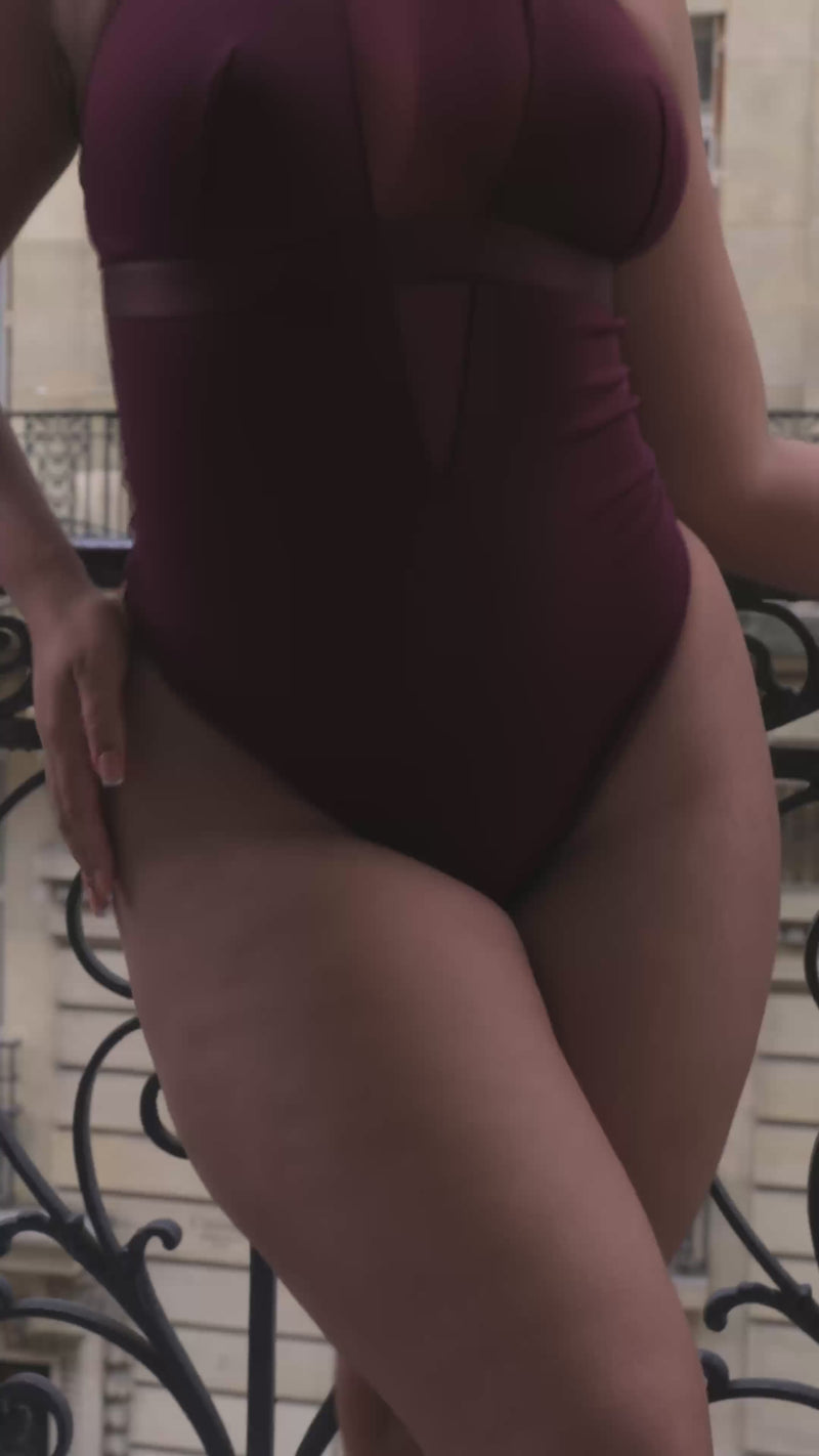Watch the video lookbook for our Scantilly Swerve non-wired body in Mulberry Purple