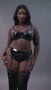 Get a 360 look at the Scantilly Studded Seduction padded half cup bra in Black
