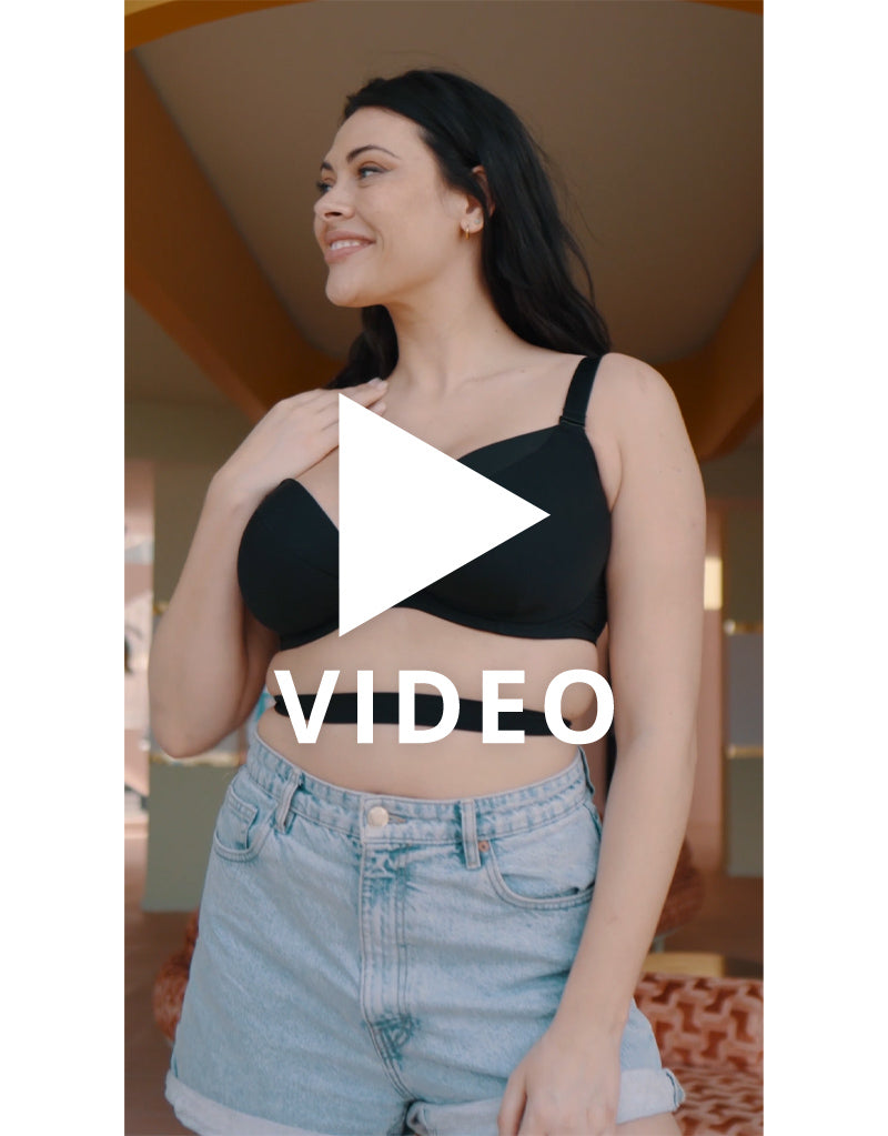 View the video lookbook of the Curvy Kate SuperPlunge multiway bra in Black