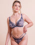 Scantilly Bound Blossom Brazilian Brief Steel Grey