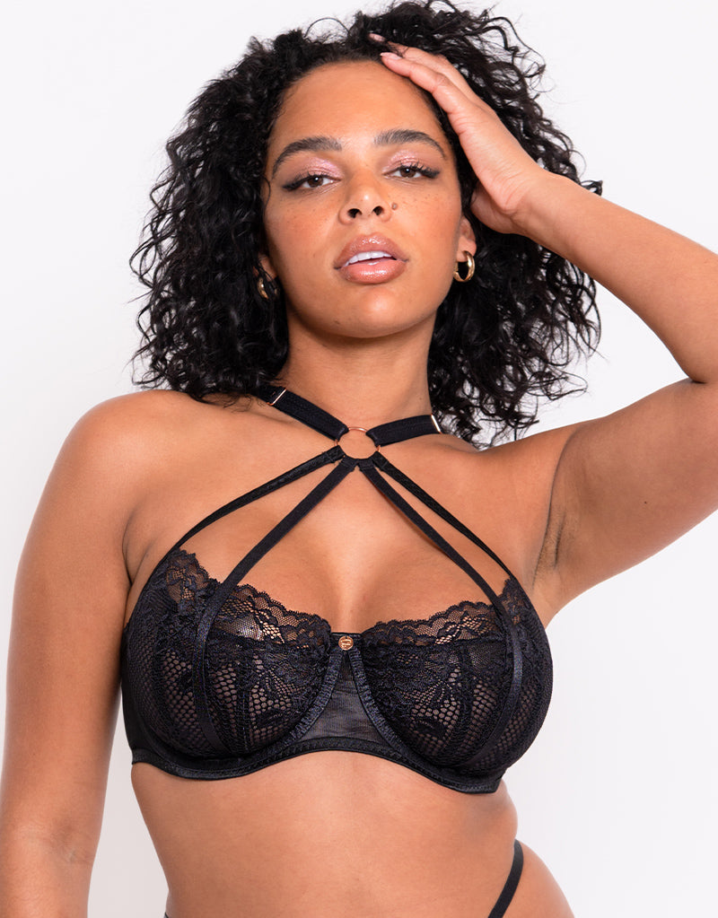 Lace Half-cup Bra With Underwire