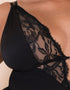 Scantilly Embrace Stretch Lace Teddy Black