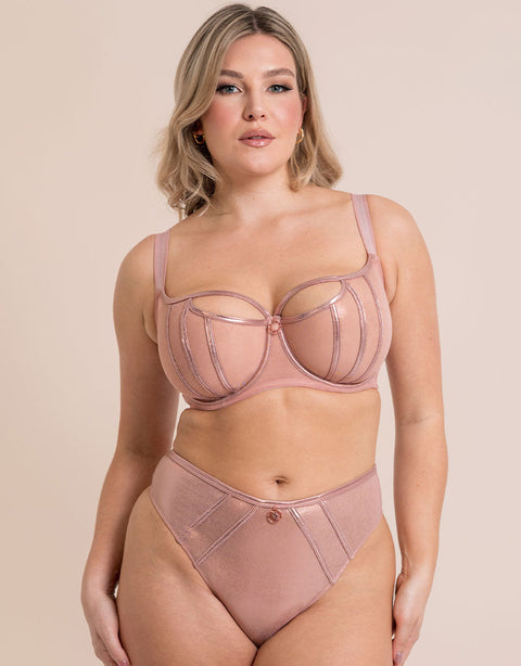34g sexy lingerie Women's Sexy Lace Embroidered Bras Full Coverage Unlined Underwire Plus  Size Bra 34G main image 0