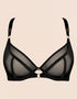 Scantilly Exposed Plunge Bra Black