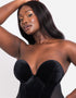 Scantilly Icon Plunge Strapless Multiway Padded Body Black