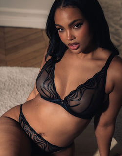 Scantilly Intoxicated Deep Plunge Bra Black