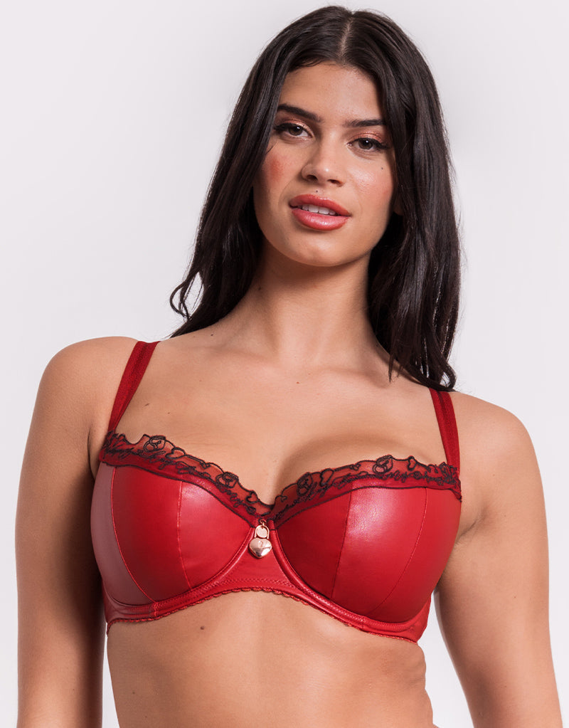 Scantilly Key to My Heart Padded Half Cup Bra Rouge – Curvy Kate US