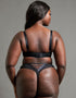 Scantilly Laced Up High Waist Thong Black