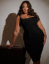 Scantilly Mirage Wired Plunge Slip Dress Black