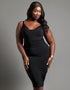 Scantilly Mirage Wired Plunge Slip Dress Black