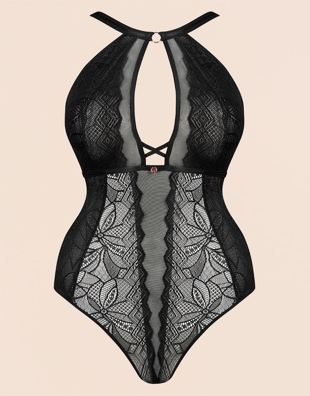 Scantilly Opulence Multiway Stretch Lace Body Black