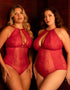 Scantilly Opulence Multiway Stretch Lace Body Ruby Red