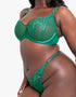 Scantilly Ornate Thong Emerald