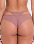 Scantilly Peep Show Brazilian Brief Dusty Rose
