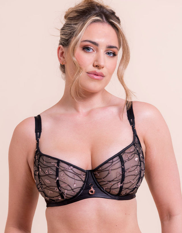 Scantilly Restraint Balcony Bra Black