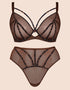 Scantilly Senses Plunge Bra Leopard Brown