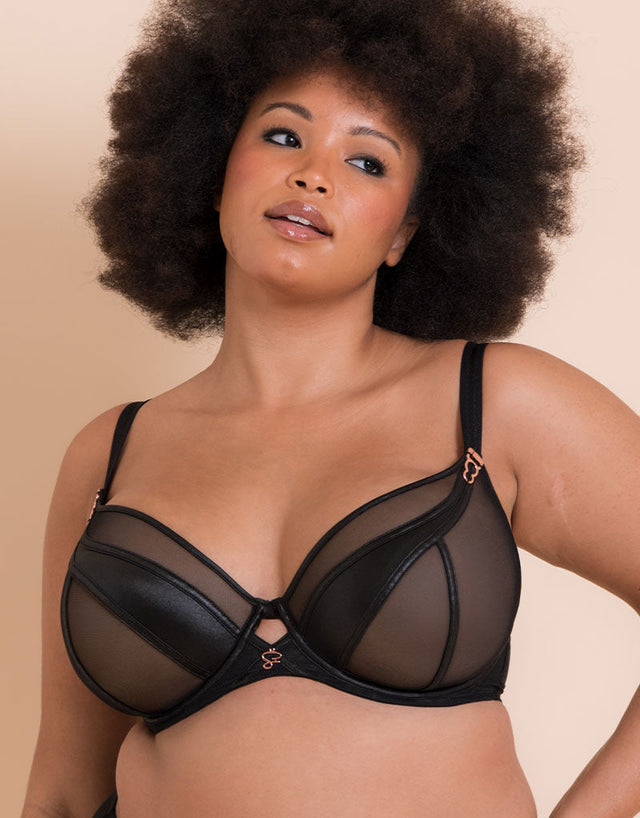 Scantilly Suspense Plunge Bra Black