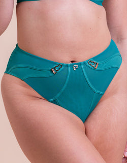 Scantilly Suspense High Waist Brief Teal Blue