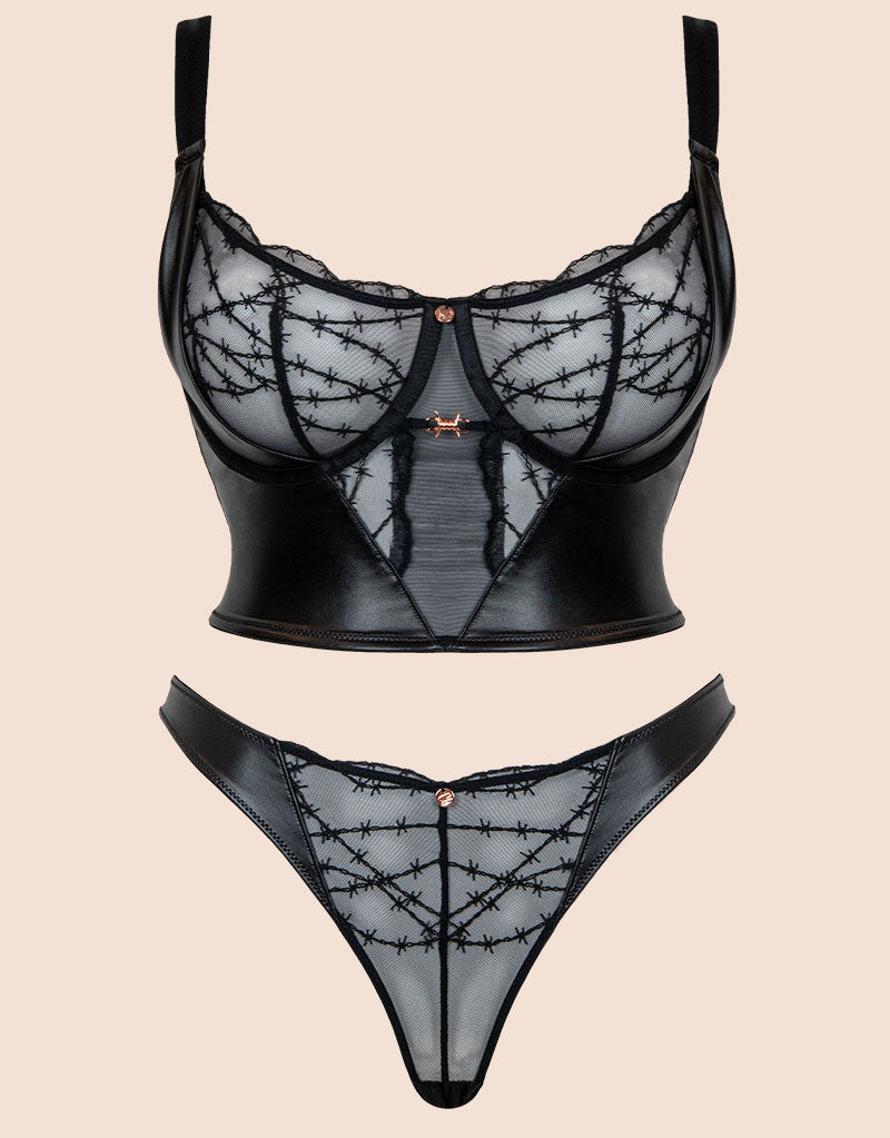 Scantilly Tough Love Longline Balcony Bra Black – Curvy Kate US